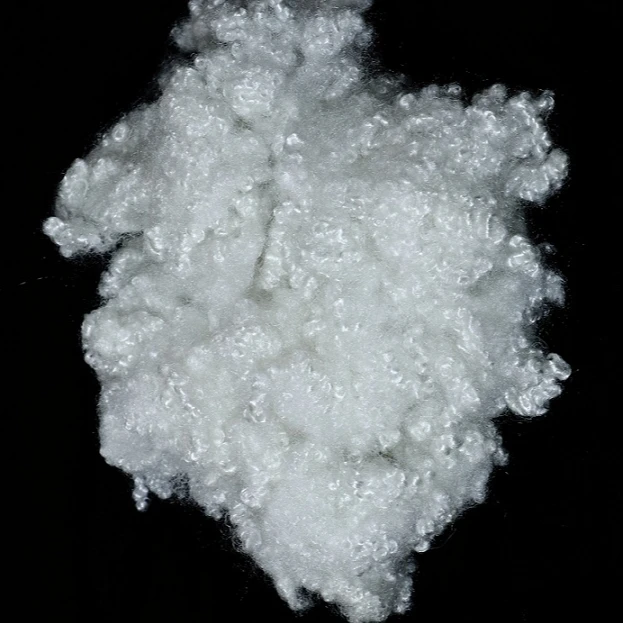 Необработанное белое полиэфирное полое сопряженное силиконизированное штапельное волокно