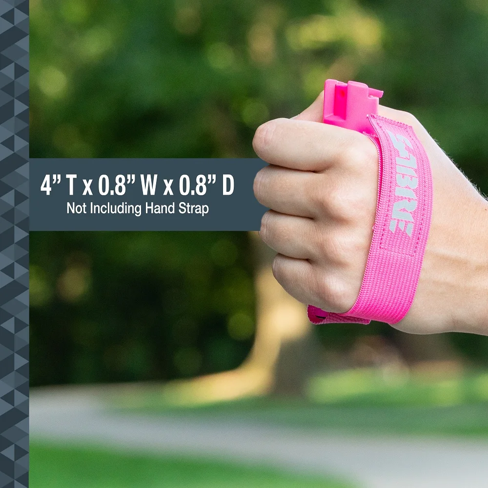 
SABRE Runner Pepper Gel With Adjustable Hand Strap, 35 Bursts (5X the Competition), 12-Foot (4-Meter) Range Pink 