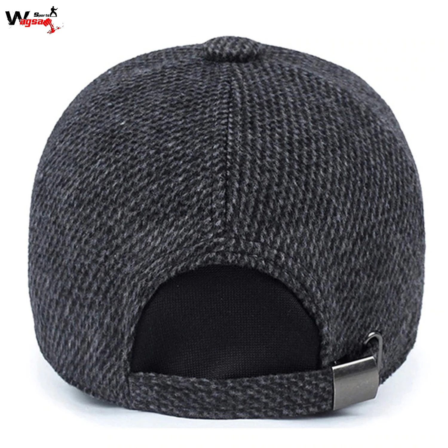 Шерстяная Вязаная Дизайнерская зимняя шапка мужские утепленные шапки с ушами