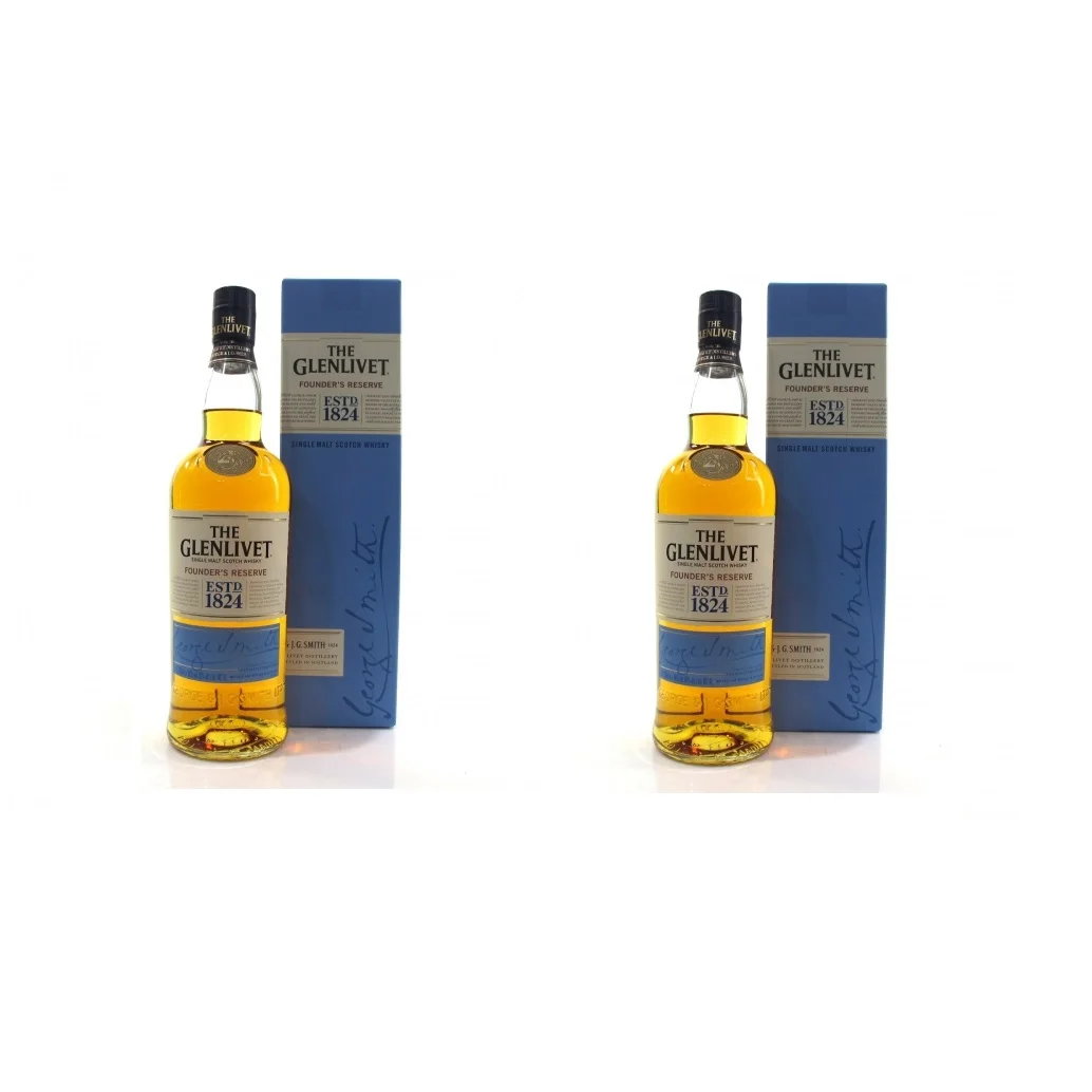 
100% 700ML PREMIUM GLENLIVET FOUNDERS RESERVE SINGLE MALT SCOTCH WHISKY WITH 40%VOL. 