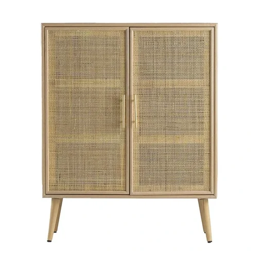 Manufacturer high quality modern design natural rattan wood cabinet home furniture from Vietnam