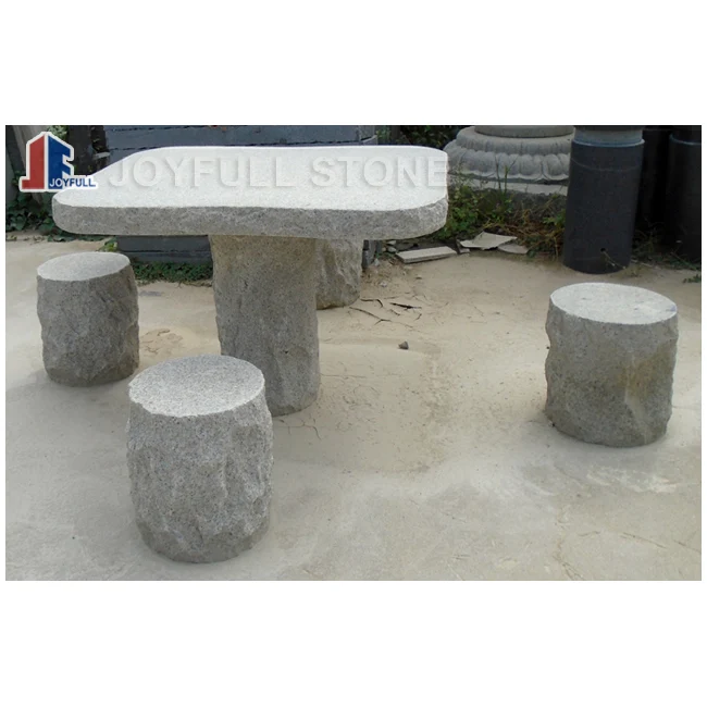 
Outdoor garden stone furniture patio stone table set 