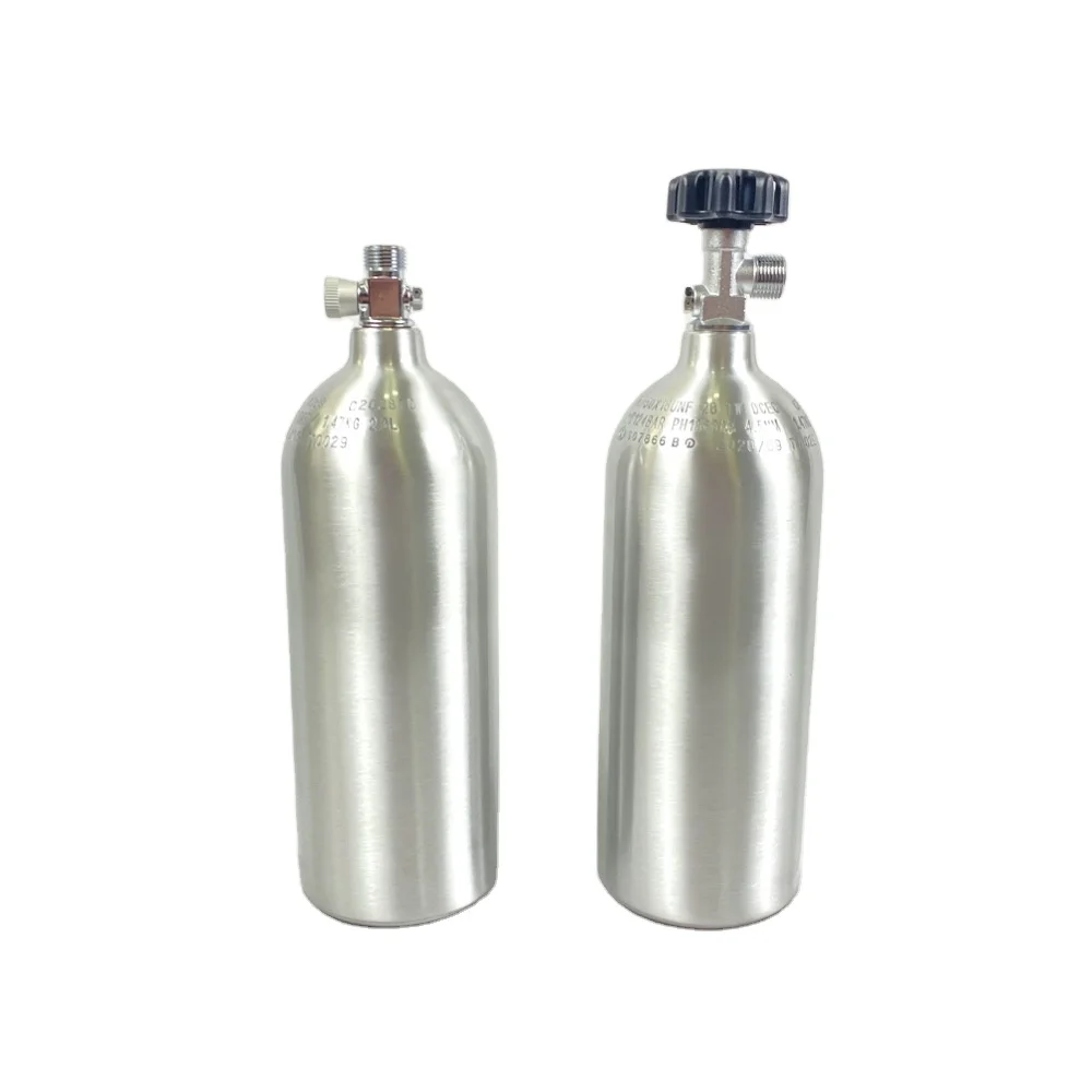 TPED/ISO7866 0.5L аквариумный co2 цилиндр с W21.8 on/off клапаном для аквариумных