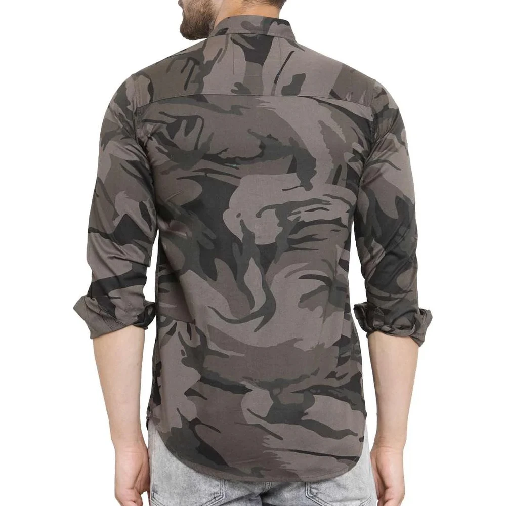  Мужская Фланелевая рубашка из 100% органического хлопка с 2 нагрудными карманами