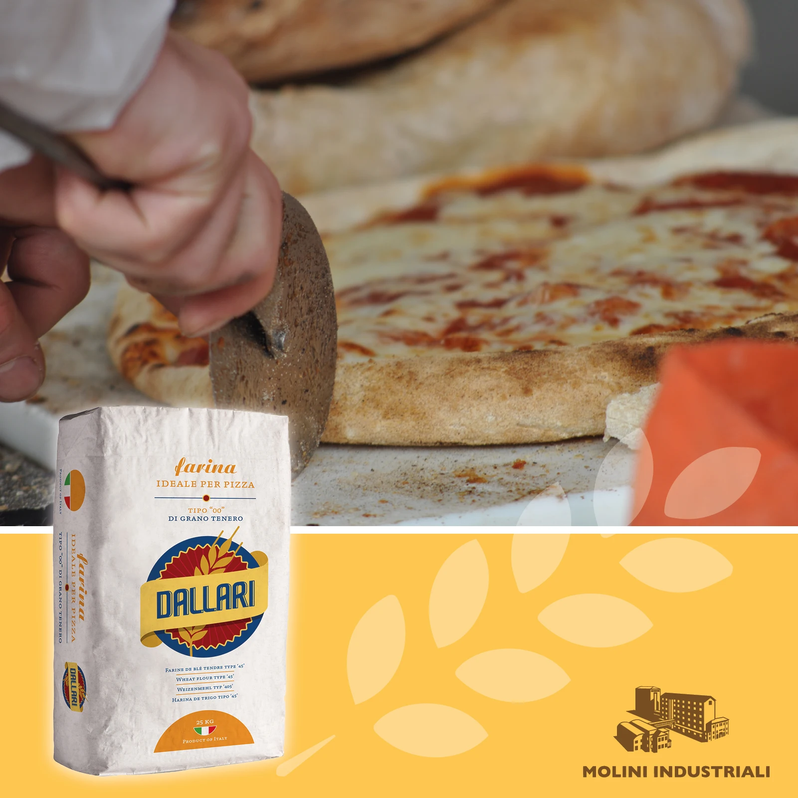 Высококачественная итальянская Профессиональная мягкая пшеничная мука для пиццы типа «00» для пищевого сервиса и ресторана