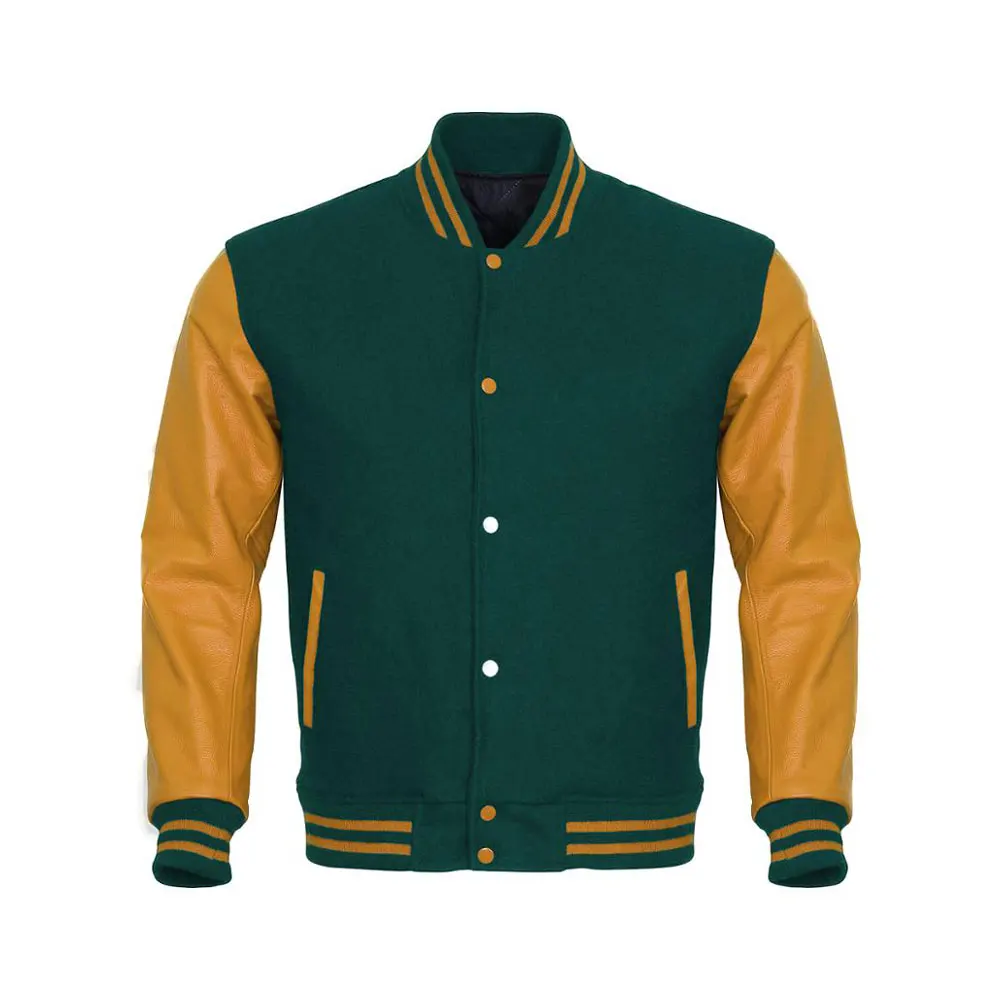 Wholesale Men Sports Plain Stripe Versity Track Jackets / Versity Jackets Letterman Jackets