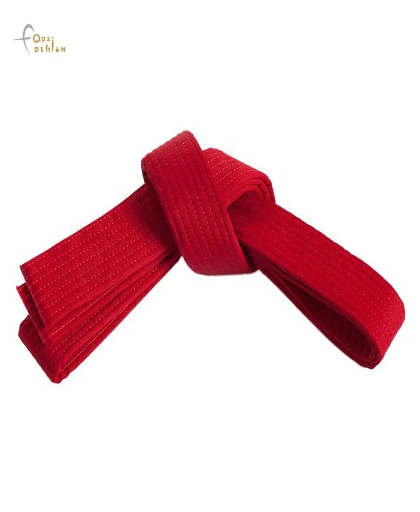 High quality 100% Cotton Martial Arts belt Karate OEM Custom Colorful Martial Arts Karate Belt