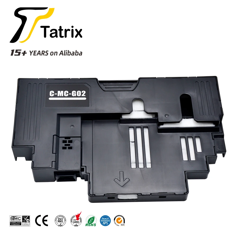 Tatrix горячая Распродажа MC-G02 с чипом чернил коробка MCG02 mc-g02 отработанных для Canon G2160 G3160 и т. Д. чип