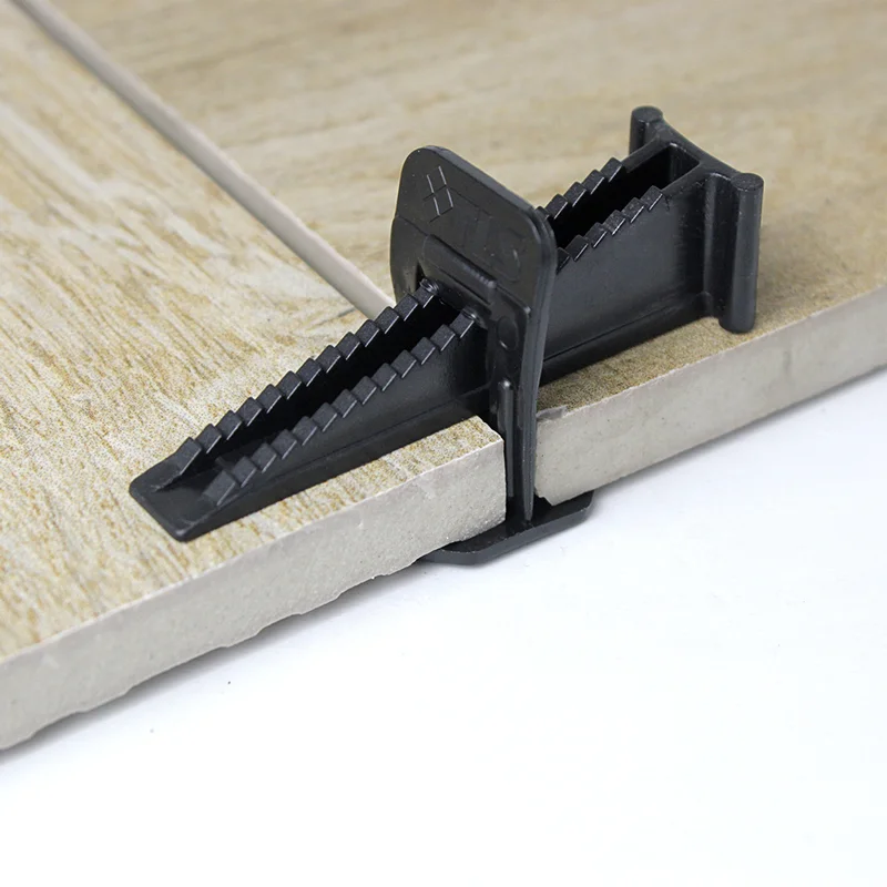 
Floor tile leveling clips and wedges 