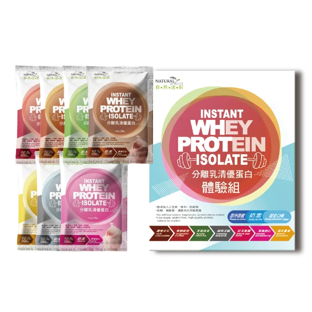 
Instant Whey Protein Isolate Experience group 7 kinds of flavor 