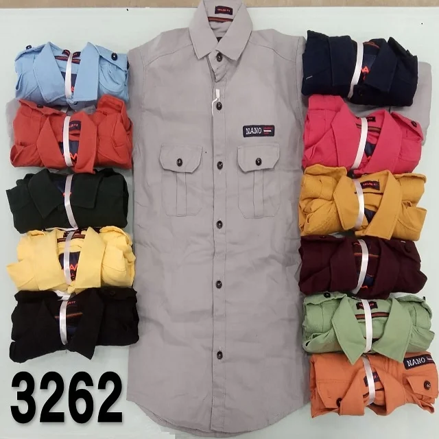 Best Quality New Pattern Pure Cotton Plain Boys Shirts