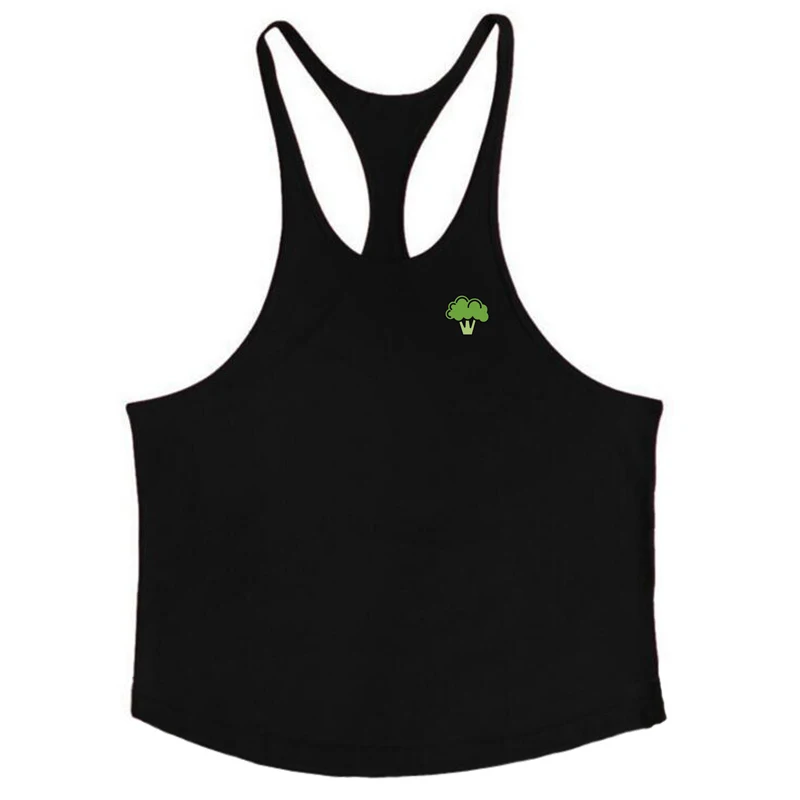 Custom Logo Bodybuilding Y Back Gym Clothing Fitness Vest Singlet athletic Sleeveless undershirt cotton Stringer Tank Top Men