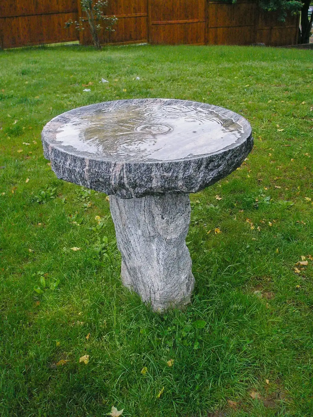 Modern Decorative Outdoor Garden Backyard Handmade Natural Basalt Stone Inside Polished Bird Bath for Drinking Home Decorative