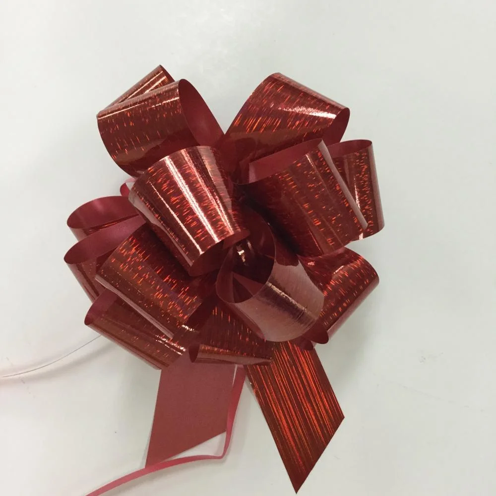 pp holographic pull bow for gift packing