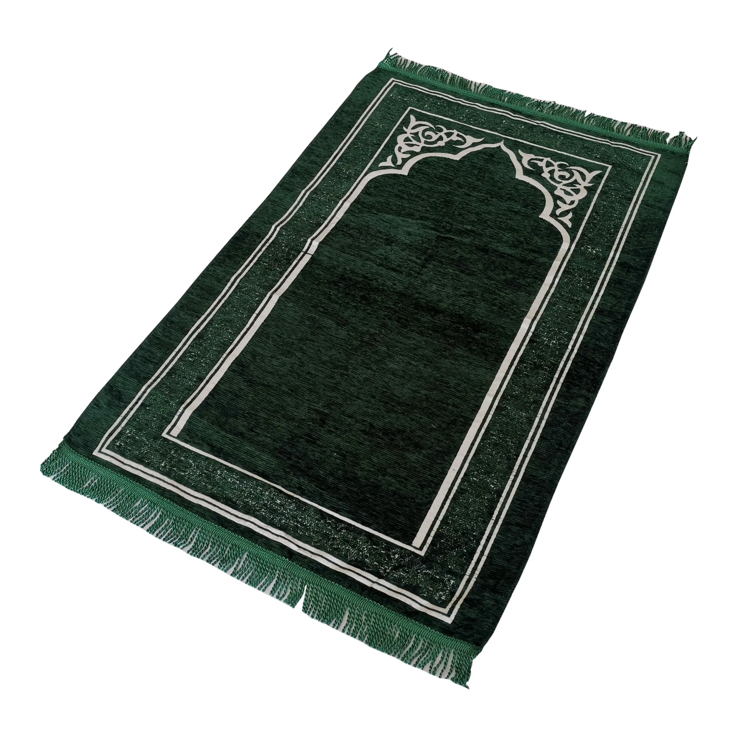 Muslim prayer mats wholesale and roll out mosque prayer embossed mat prayer rugs