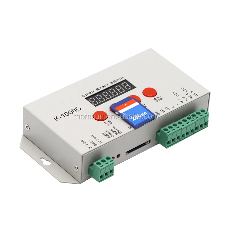 Ws2801 ws2811 K-1000C SD-карта rgb Светодиодная лента программируемый контроллер