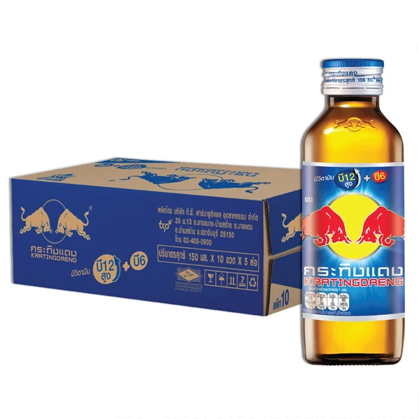 Red Bull Krathing-Daeng Energy Drink 150ML. Wholesale Product of Thailand For Export.