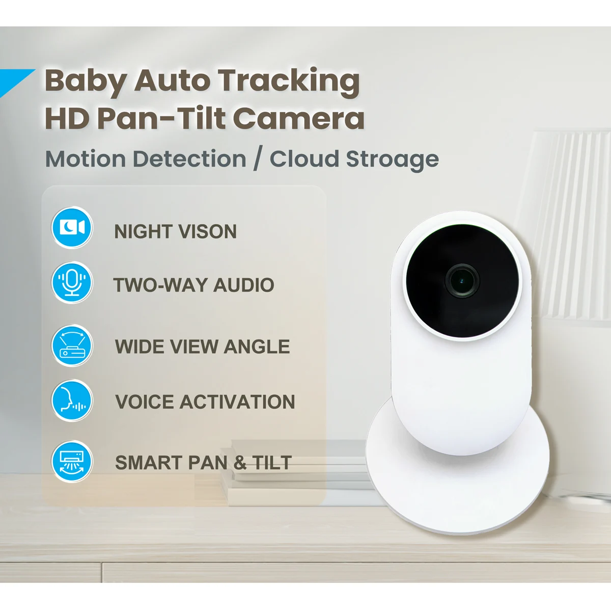 Smart Baby Camera Night Vision Baby Monitor Baby Movement Monitor