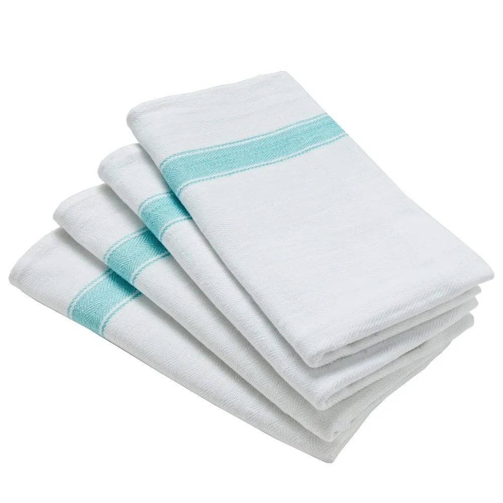 Plain linen Tea Towel for Glass Cleaning 100% Cotton Printed Compressed cheap bulk Tea Towels