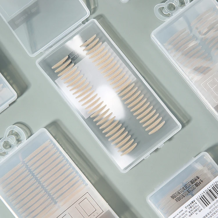 Yousha natural 96 pcs/set eyelid tapes double eyelid stickers lace texture double eye tape with fork A1030