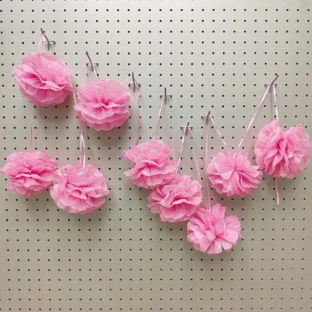 Помпоны с шариками для свадебной вечеринки, Детская Праздничная салфетка, экологически чистое украшение