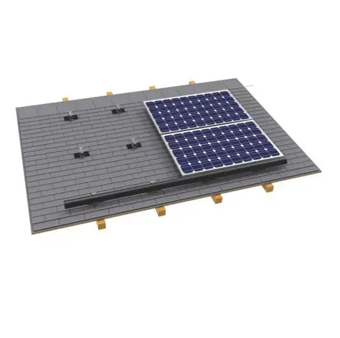 brick tile roofing solar pv bracket for Asphalt shingles rooftop mounting
