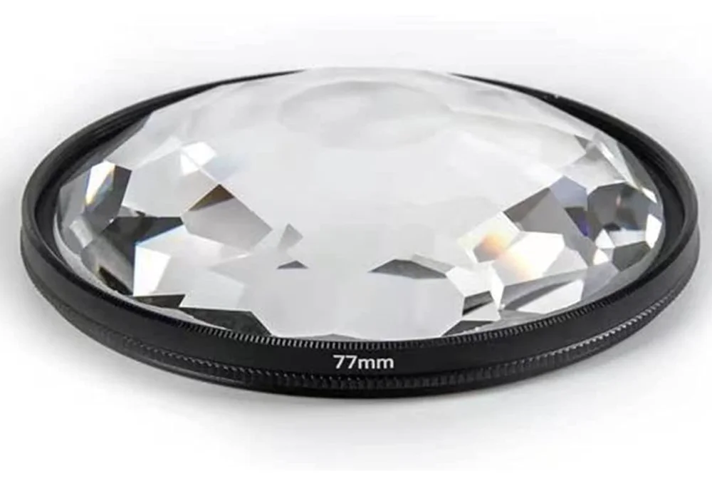 Kaleidoscope Glass Prism Lens Filter Prismatic Effect Filter for Cameras Fractal Filter for Repeated Subjects