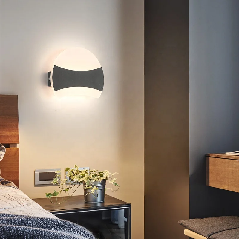 Hotel Wall Lamp 6w Led Reading Retro Wall Mounted Bathroom Heat Lamp Large Wall Lamp With Outlets