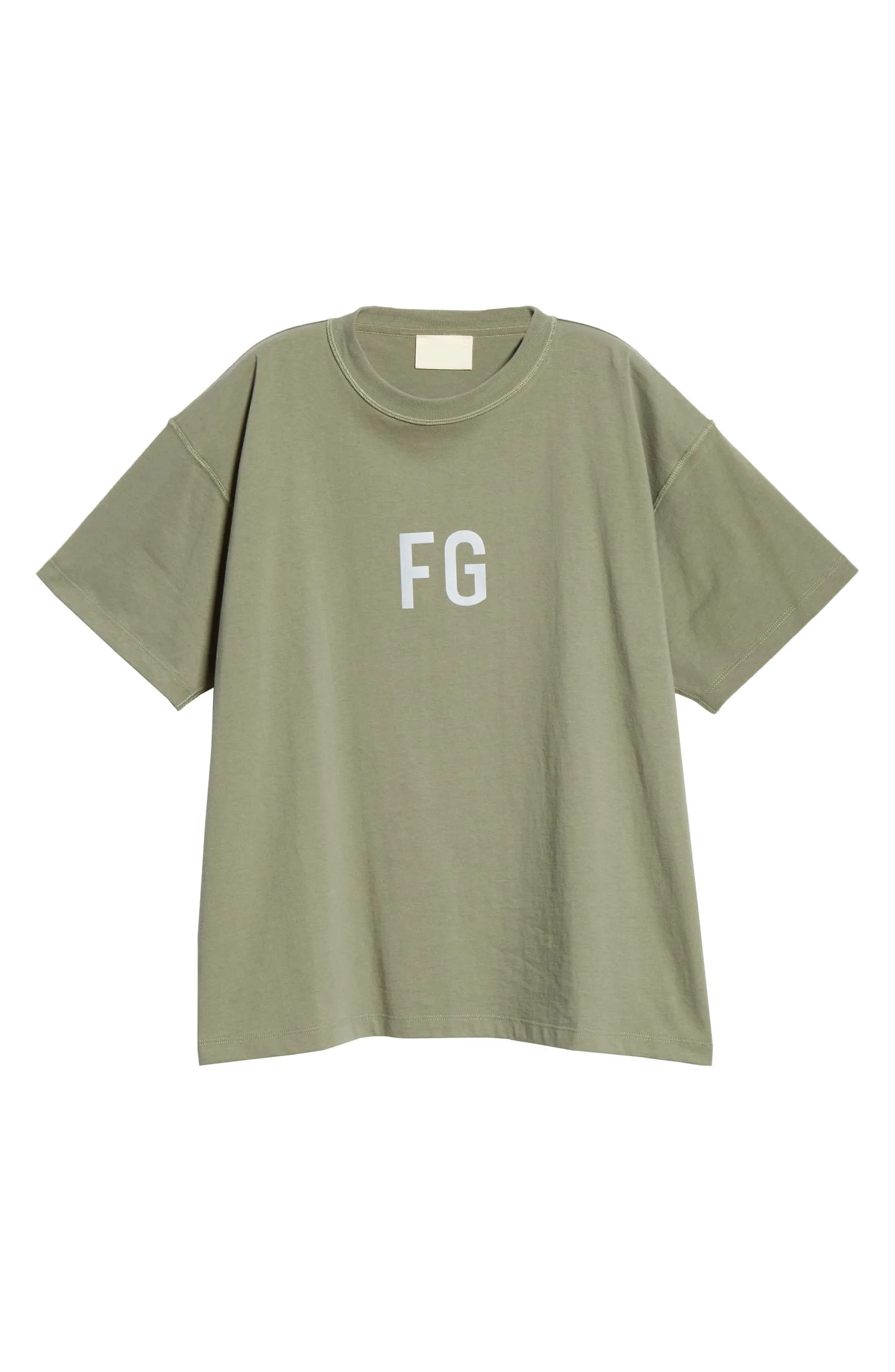 MGOO Combed Cotton Custom Printed Drop Shoulder Oversized Tee Reflective Logo T Shirt