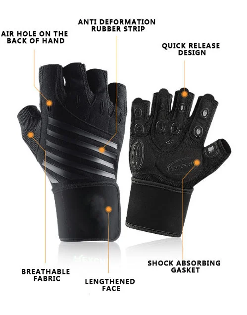 Sports Cross Training grip hand Gloves with Adjustable Wrist Wrap strap Support for Fitness WOD Weight lifting Gym Workout