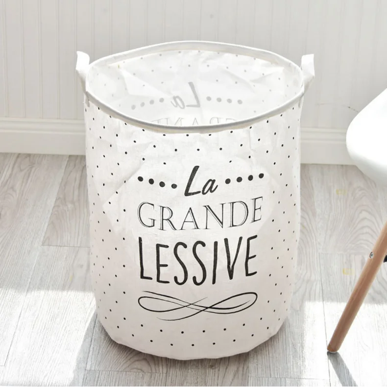 
New Arrival Storage Woven Dirty Clothes Folding Waterproof Laundry Basket 