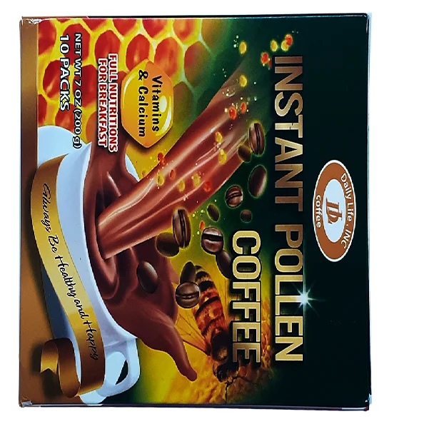 OEM 24 Months Shelf Life Pollen Aroma Sweet Caffeinated Box Ma 6 INSTANT POLLEN COFFEE 4IN1 From Vietnam