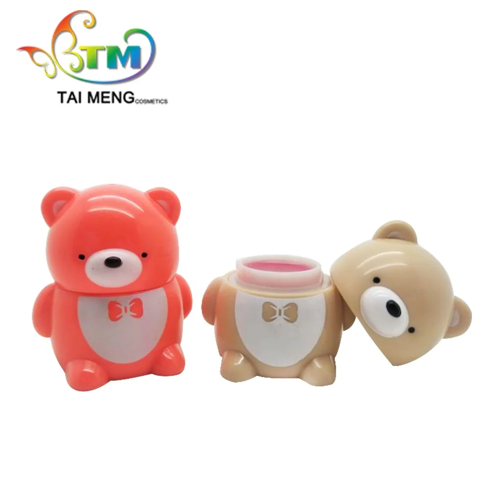 OEM медведь Тедди фруктовый вкус блеск для губ горшок