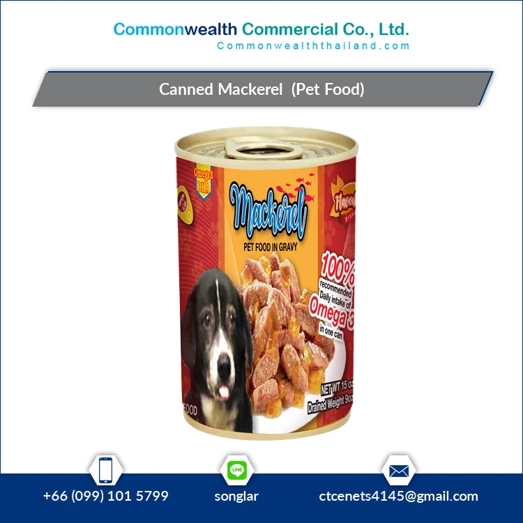 Горячая Распродажа высокое качество упаковка 14 унций корм для собак скумбрия рыба в консервах/олове