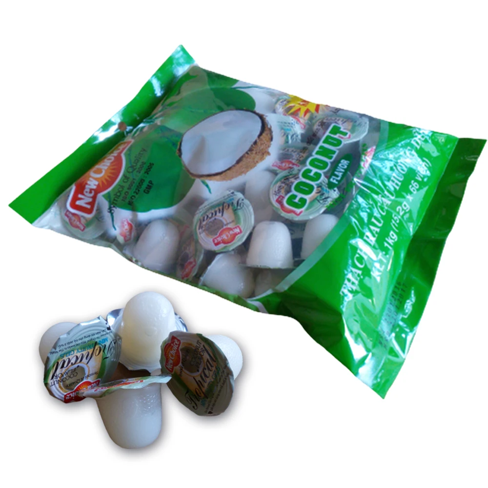 
Coconut flavor mini fruity gels 1000g/bag New Choice jelly brand from Vietnam 