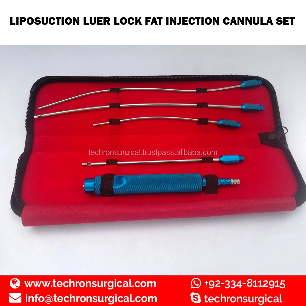 Basic Liposuction Fat Injection Cannulas Kit for Breast/ Buttock/ Thighs Augmentation