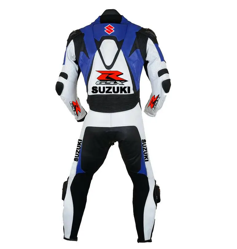 new and stylish Cowhide Leather motorcycle racing jacket with Safety Pads on knees and Stretch panels  at the waist(SS-004)