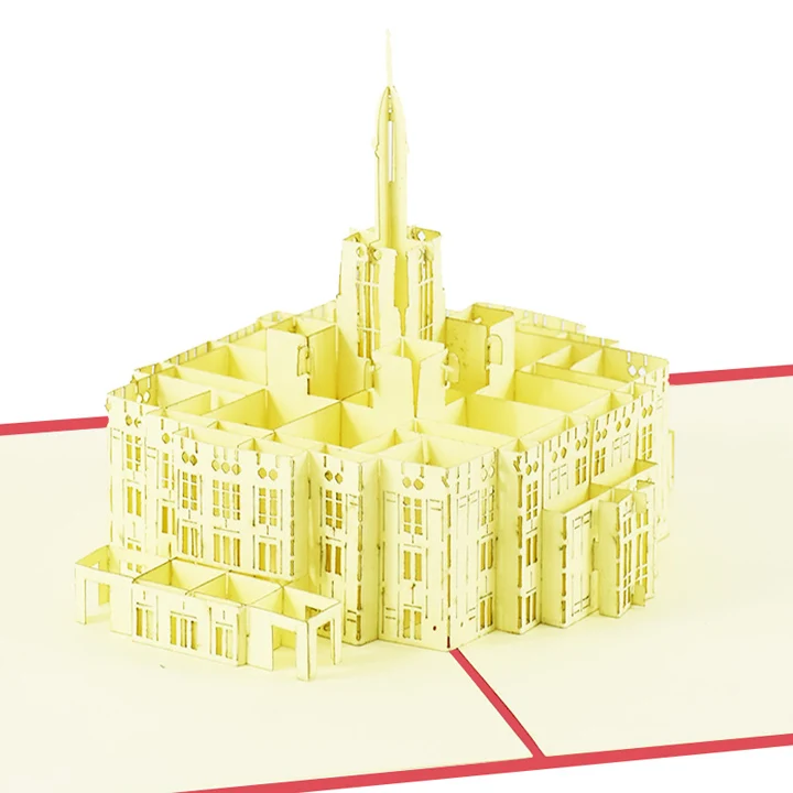 The Payson Utah Temple amazing cheap 3D Pop-up greeting card Wholesale Vietnam