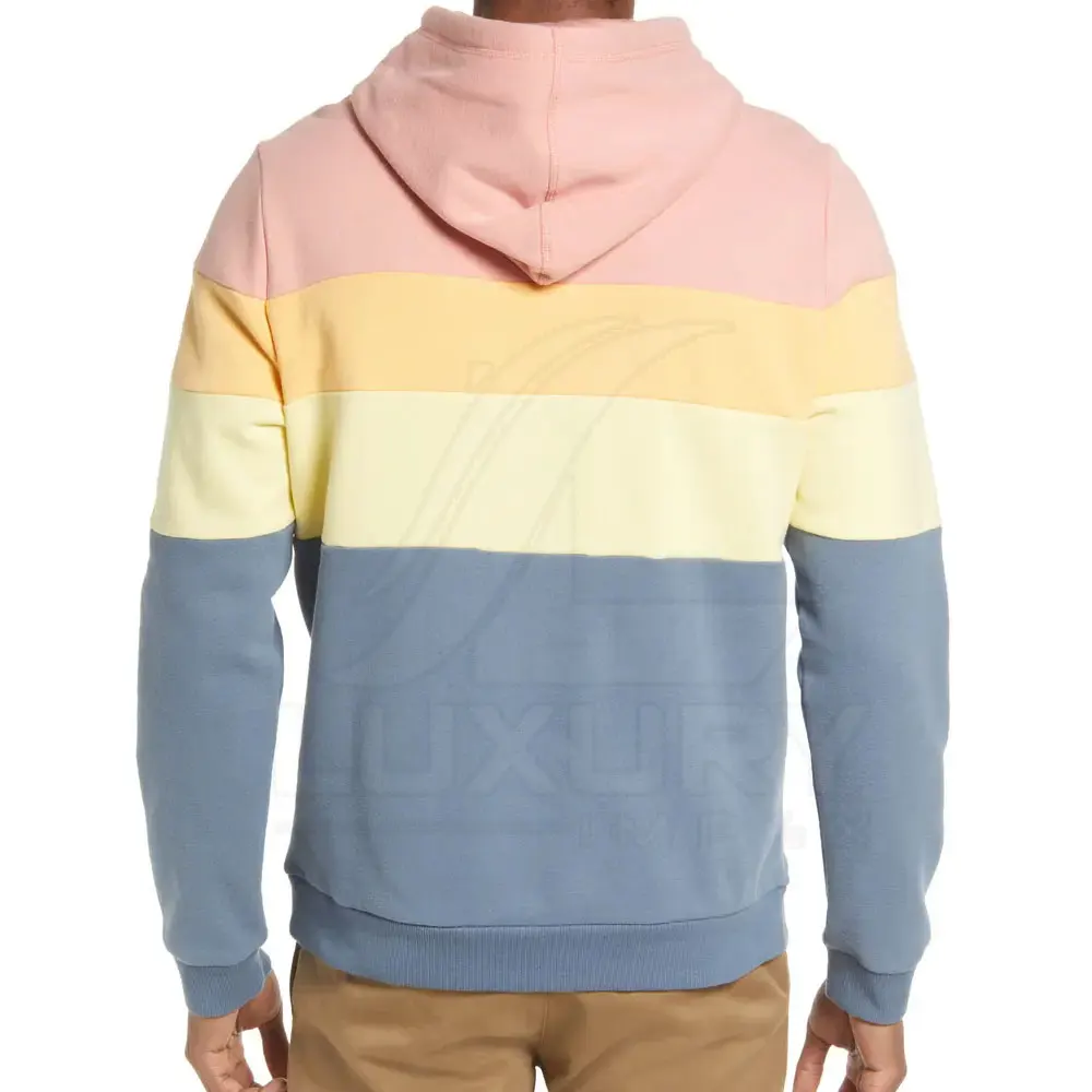 Factory Manufacturers Streetwear Men Hoodies Fashion Plus Size Color Block Men Hoodies