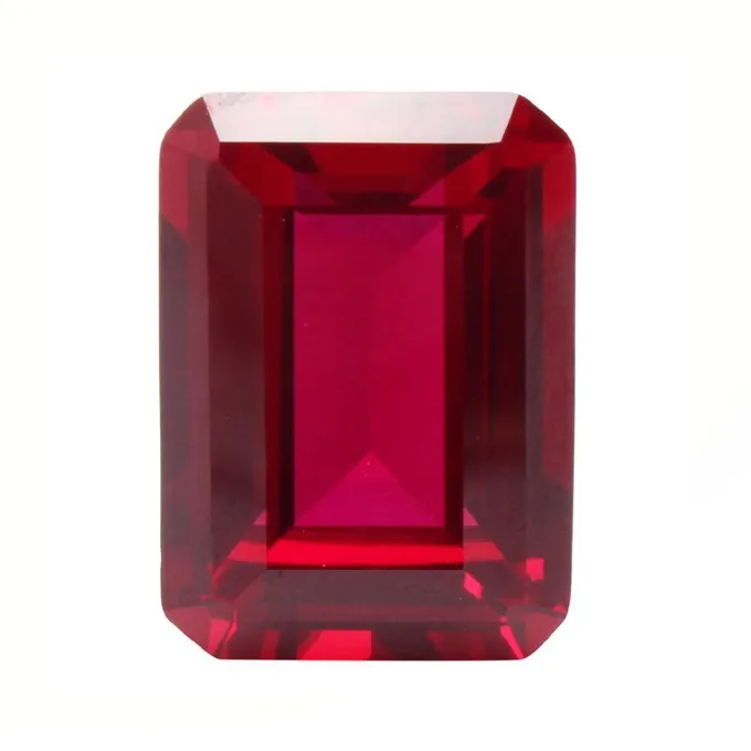 Indian ruby faceted wholesale loose gemstone for jewelry