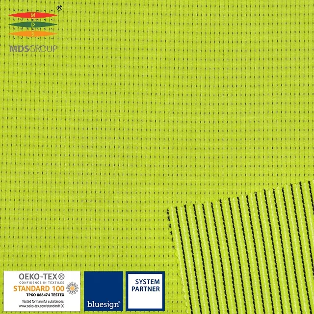 FUNCTIONAL KNIT FABRIC WITH NATURAL FIBER 85%POLYESTER 8%RAYON 7%CD POLYESTER CIRCULAR KNIT HYDROPHILIC DROP NEEDLE STRIPE