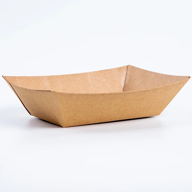 Eco Friendly Disposable Paper Food Tray for Carnivals, Fairs, Festivals, and Picnics Holds Nachos, Fries, Hot Corn Dogs and More