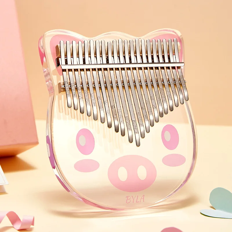 Byla crystal thumb piano transparent kalimba 17-tone kalimba finger piano kalingba