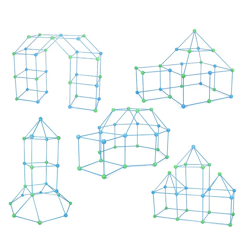 Best Selling Fort Kit Custom Accepted Education Creative Toy Building Construction Fort For Kids