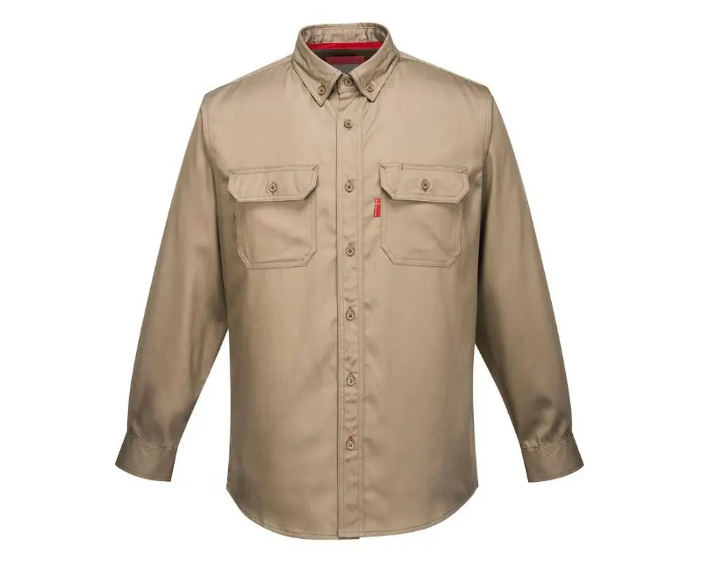 
Fire resistant work shirts cotton, modacrylic and anti-static firefighter uniform design shirts flame resistant 
