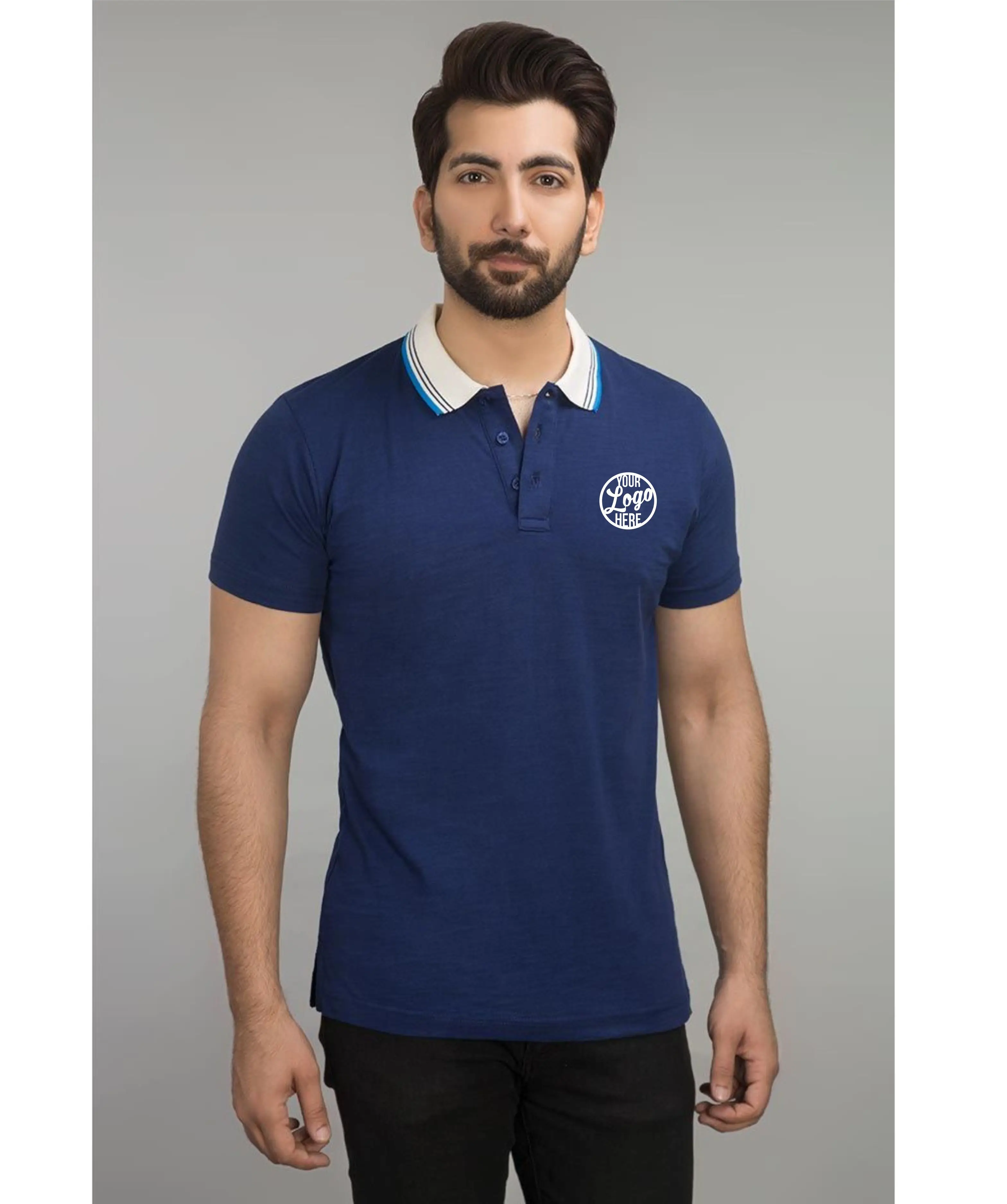 Unisex Custom Mens Golf Sport Print Logo fit Embroidery polos short sleeve oversize Ice Ion Fiber Cool Solid Color Polo Shirt