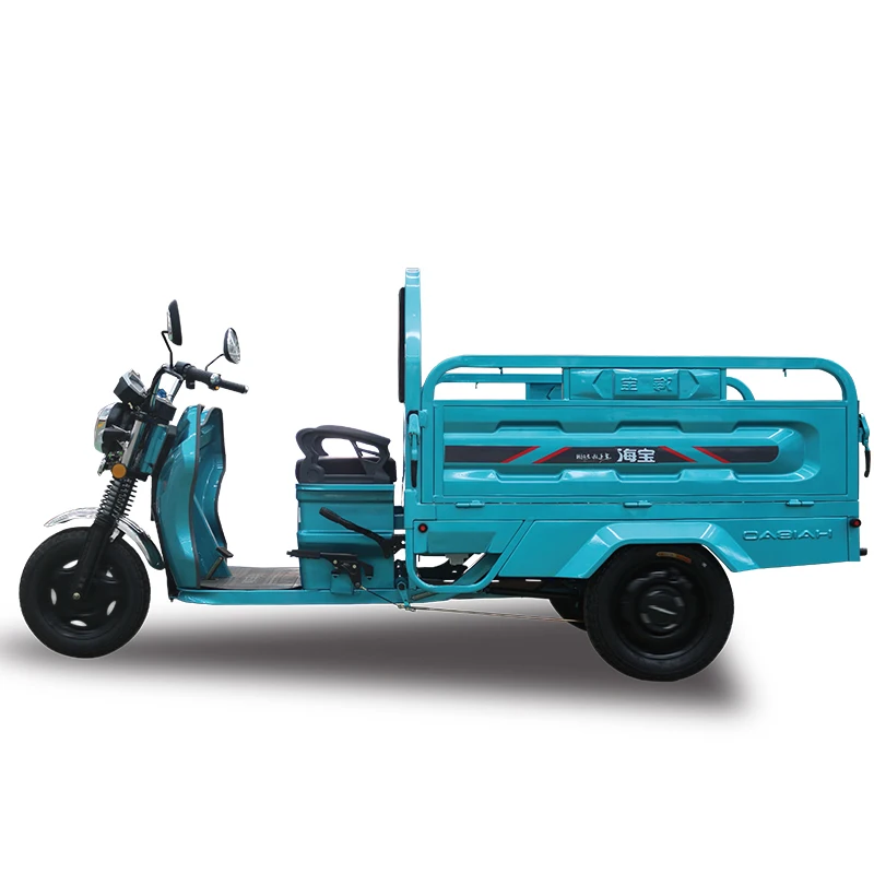 2021 new design new energy 60V1000W van moped cargo electric tricycles