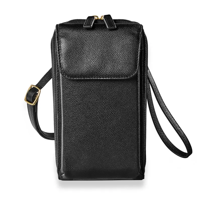 Multifunctional Italian Leather Sacs A Main Pour Femmes  Shoulder Sling Bag Handbags For Wom Bolsas Crossbody Wallet Phone Case