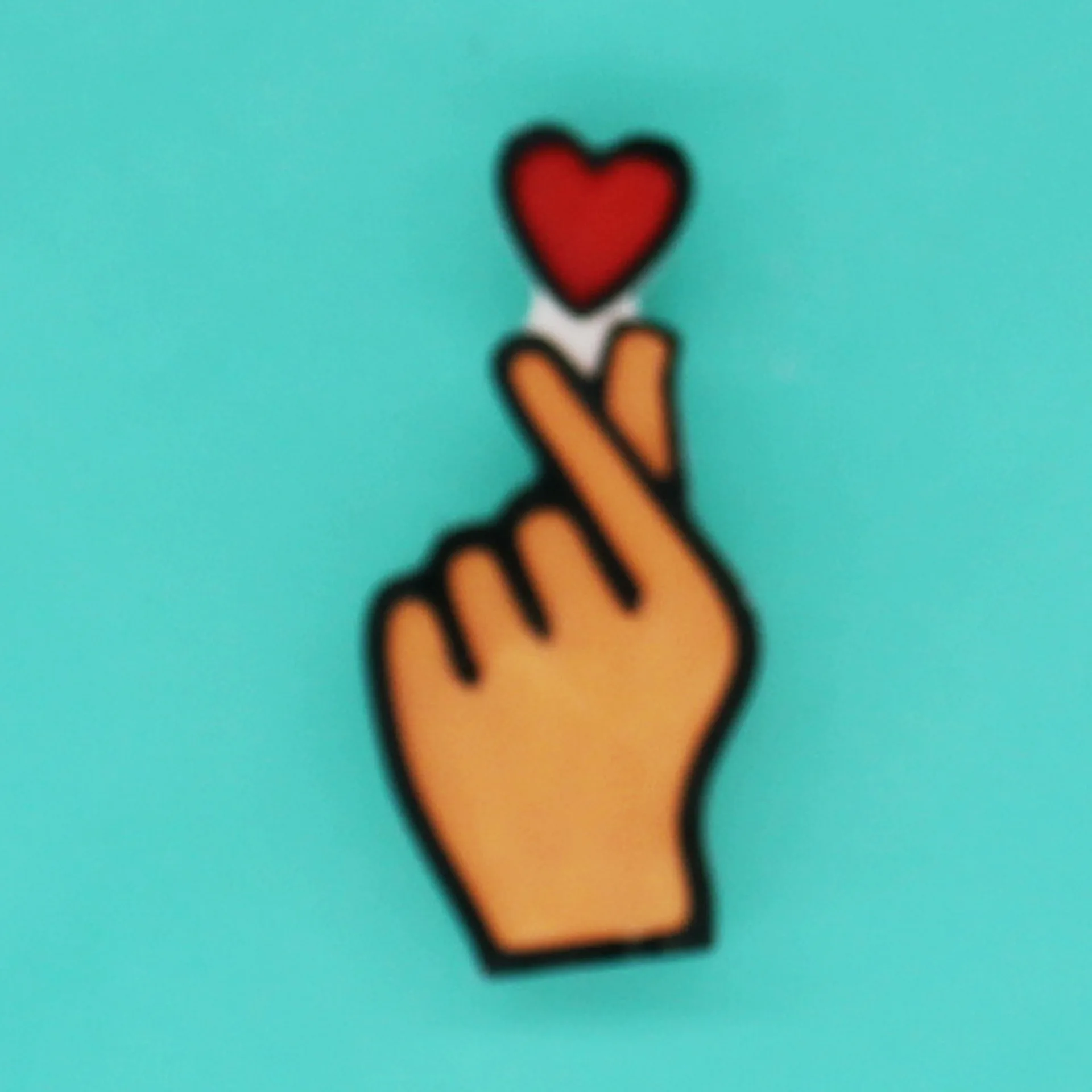 Korean Heart Finger I Love You Vector Silhouette Decal  Sticker Vinyl Pin Stencil Resin Frame LOVE MOLD