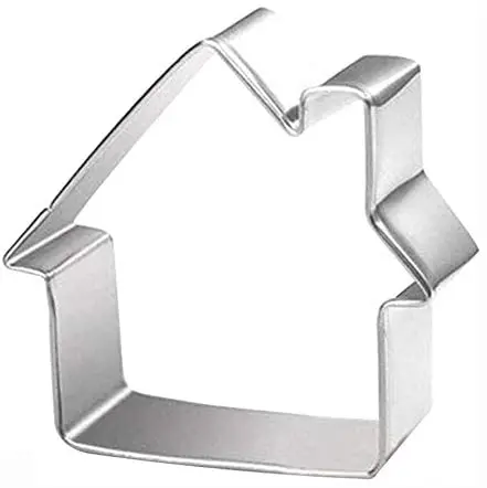 Gingerbread House Cookie Cutters Stainless Steel Metal Different Shapes Baking Moulds for Cakes Biscuits and Cookies
